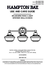 Предварительный просмотр 1 страницы HAMPTON BAY KFN1303AX-01/BN Use And Care Manual