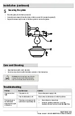 Предварительный просмотр 7 страницы HAMPTON BAY KFN1303AX-01/BN Use And Care Manual