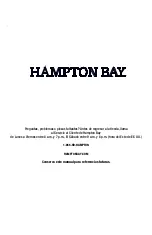 Предварительный просмотр 17 страницы HAMPTON BAY KFN1303AX-01/BN Use And Care Manual