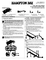 HAMPTON BAY KJC2601LL-01 Use And Care Manual preview