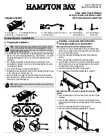 HAMPTON BAY KJC2601LM-01 Use And Care Manual предпросмотр