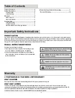 Preview for 2 page of HAMPTON BAY KVS9454 Manual