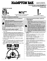 Предварительный просмотр 5 страницы HAMPTON BAY KXX1501LX-01 Use And Care Manual