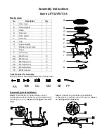 HAMPTON BAY L-FT521PST-3A Assembly Instructions предпросмотр