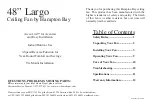 Предварительный просмотр 2 страницы HAMPTON BAY Largo Owner'S Manual