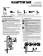 HAMPTON BAY LBW1501AX-01 Use And Care Manual предпросмотр