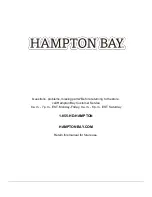 Preview for 25 page of HAMPTON BAY LONGFORD A106003600 Use And Care Manual