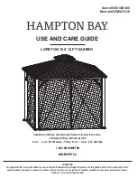 HAMPTON BAY LORSTON 12 X 12 FT GAZEBO GFM30731E Use And Care Manual предпросмотр