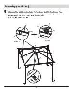 Предварительный просмотр 14 страницы HAMPTON BAY LORSTON 12 X 12 FT GAZEBO GFM30731E Use And Care Manual