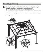 Предварительный просмотр 18 страницы HAMPTON BAY LORSTON 12 X 12 FT GAZEBO GFM30731E Use And Care Manual