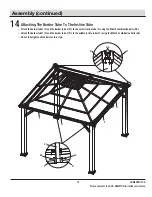 Предварительный просмотр 19 страницы HAMPTON BAY LORSTON 12 X 12 FT GAZEBO GFM30731E Use And Care Manual