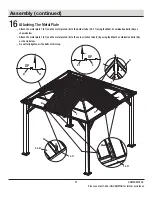 Предварительный просмотр 21 страницы HAMPTON BAY LORSTON 12 X 12 FT GAZEBO GFM30731E Use And Care Manual