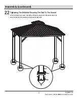 Предварительный просмотр 27 страницы HAMPTON BAY LORSTON 12 X 12 FT GAZEBO GFM30731E Use And Care Manual