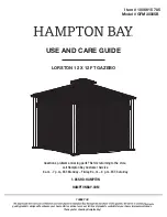 Preview for 1 page of HAMPTON BAY LORSTON GFM30005B Use And Care Manual