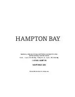 Предварительный просмотр 29 страницы HAMPTON BAY LORSTON GFM30005B Use And Care Manual