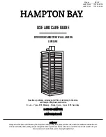 HAMPTON BAY LURELANE HB7100-43 Use And Care Manual preview