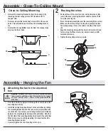 Предварительный просмотр 8 страницы HAMPTON BAY LUXENBERG EF200P-36 Use And Care Manual