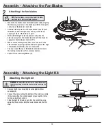 Предварительный просмотр 12 страницы HAMPTON BAY LUXENBERG EF200P-36 Use And Care Manual