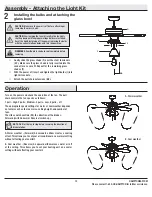 Предварительный просмотр 13 страницы HAMPTON BAY LUXENBERG EF200P-36 Use And Care Manual