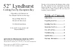 Предварительный просмотр 2 страницы HAMPTON BAY Lyndhurst Owner'S Manual