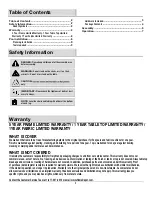 Preview for 2 page of HAMPTON BAY MADISON 13H-001-3SS Use And Care Manual