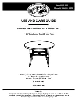 Предварительный просмотр 1 страницы HAMPTON BAY MADISON StoneHenge 13H-001-5DGF Use And Care Manual