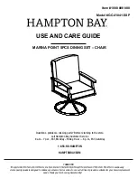 HAMPTON BAY MARINA POINT GC-41041-SSP Use And Care Manual предпросмотр