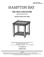 HAMPTON BAY MARINA POINT GT-11422-SSW Use And Care Manual предпросмотр