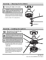 Preview for 11 page of HAMPTON BAY MARLSTON N375-MWH Use And Care Manual