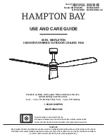 HAMPTON BAY Marlston N375B-BN Use And Care Manual предпросмотр