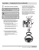 Предварительный просмотр 13 страницы HAMPTON BAY MARUCCI Use And Care Manual