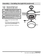 Предварительный просмотр 17 страницы HAMPTON BAY MARUCCI Use And Care Manual