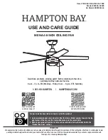 Предварительный просмотр 1 страницы HAMPTON BAY MENA 92404 Use And Care Manual