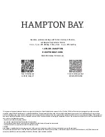 Предварительный просмотр 14 страницы HAMPTON BAY MENA 92404 Use And Care Manual