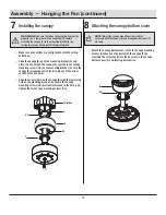 Предварительный просмотр 12 страницы HAMPTON BAY METARIE II 24 Use And Care Manual