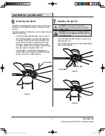 Preview for 9 page of HAMPTON BAY Middleton 42 inch Use And Care Manual