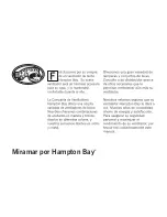 Предварительный просмотр 2 страницы HAMPTON BAY Miramar Owner'S Manual