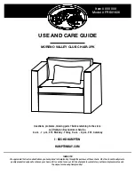 Предварительный просмотр 1 страницы HAMPTON BAY MORENO VALLEY FRS01606 Use And Care Manual