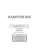 Предварительный просмотр 11 страницы HAMPTON BAY Morgan Springs MM21-03 Use And Care Manual