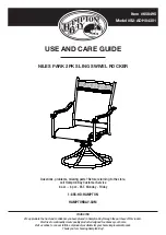 HAMPTON BAY NILES PARK S2-ADH04301 Use And Care Manual preview