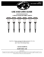 HAMPTON BAY NXT-8029-6pk Use And Care Manual preview