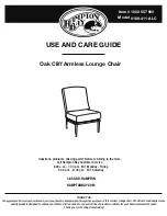 Preview for 1 page of HAMPTON BAY Oak Cliff 186-411-ALC Use And Care Manual