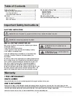 Preview for 2 page of HAMPTON BAY Oakshire TQ631L 1003067290 Use And Care Manual