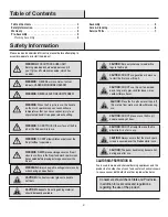 Preview for 2 page of HAMPTON BAY OFW315S Use And Care Manual