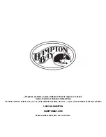 Preview for 10 page of HAMPTON BAY OLD TOWNE KTOT-3230-HDP Use And Care Manual