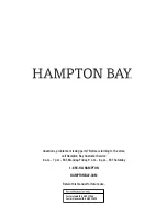 Предварительный просмотр 10 страницы HAMPTON BAY ORLEANS FRN-801960-1 Use And Care Manual