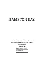 Preview for 9 page of HAMPTON BAY ORLEANS FRN-801960-CL Use And Care Manual