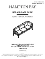 HAMPTON BAY ORLEANS FRN-801960-S-1 Use And Care Manual предпросмотр