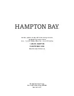 Предварительный просмотр 8 страницы HAMPTON BAY OSCW-24M BK Use And Care Manual