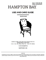 Предварительный просмотр 1 страницы HAMPTON BAY PADEN A203005200 Use And Care Manual